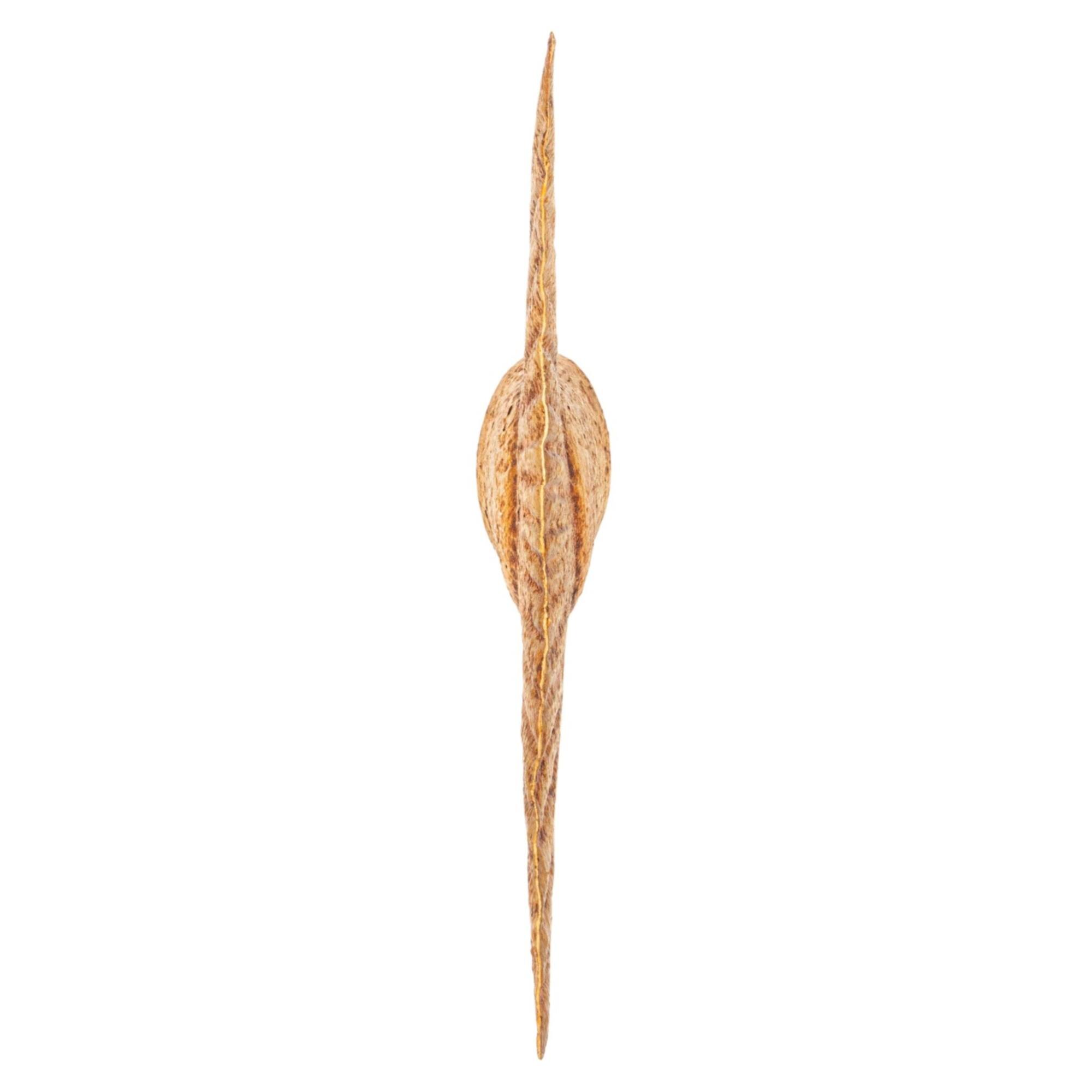 Hello Honey® 11.75" Distressed Gold Salmon Tail Metal Wall Décor